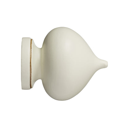 Hallis Museum Museum 35mm Antique White Florence Finial