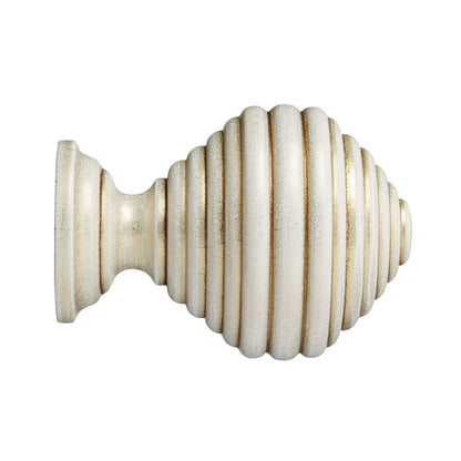 Hallis Museum Museum 35mm Cream & Gold Dune Finial