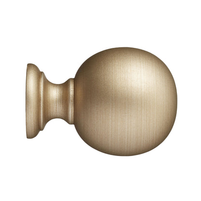 Hallis Museum Museum 35mm Satin Oyster Plain Ball Finial