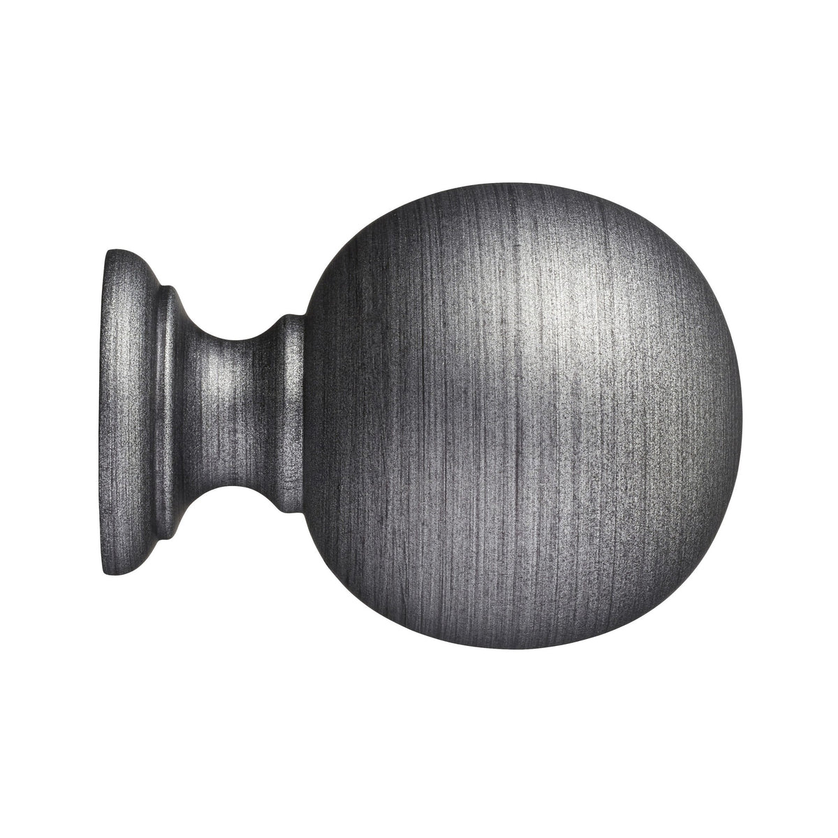 Hallis Museum Museum 35mm Satin Pewter Plain Ball Finial