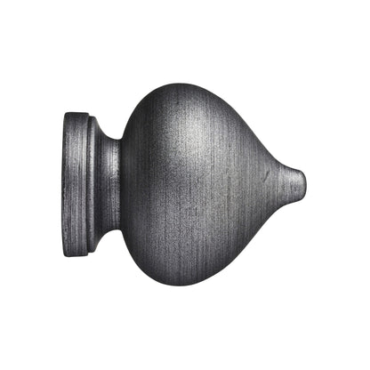 Hallis Museum Museum 35mm Satin Pewter Florence Finial