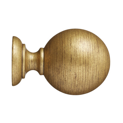 Hallis Museum Museum 45mm Antique Gilt Plain Ball Finial