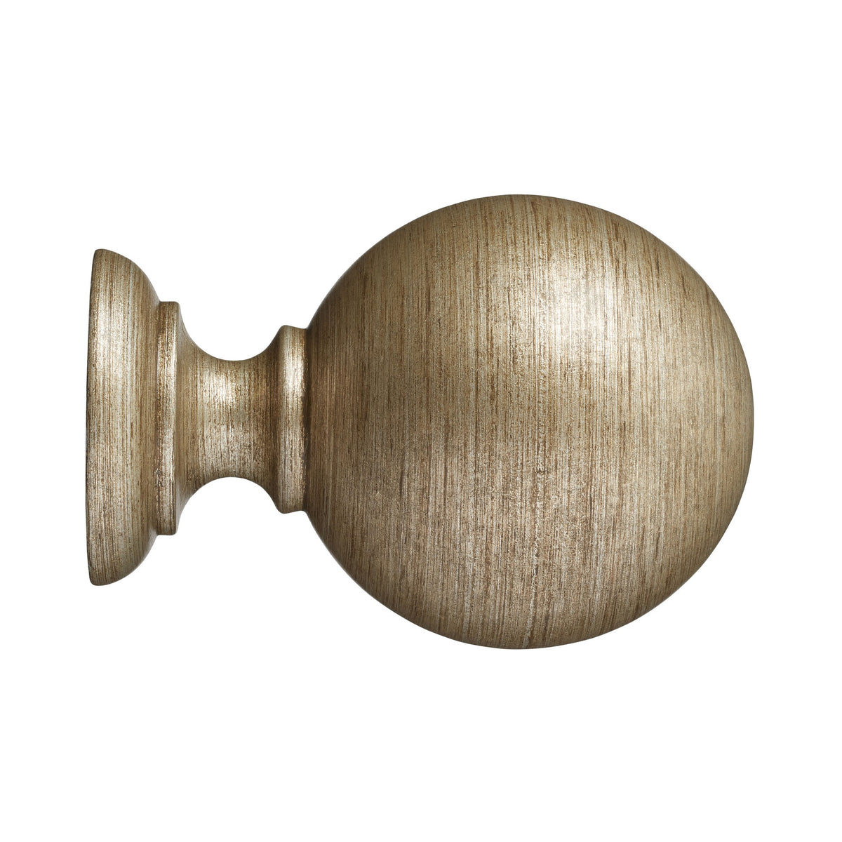 Hallis Museum Museum 45mm Antique Silver Plain Ball Finial