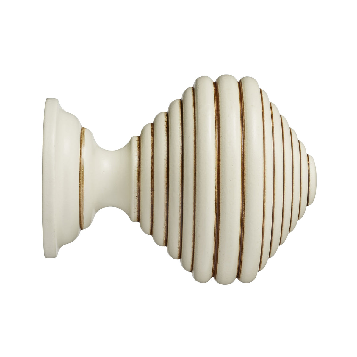 Hallis Museum Museum 45mm Antique White Dune Finial