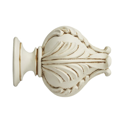 Hallis Museum Museum 45mm Antique White Vienna Finial