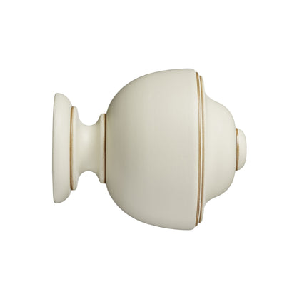 Hallis Museum Museum 45mm Antique White Asher Finial