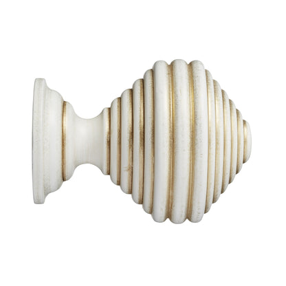 Hallis Museum Museum 45mm Cream & Gold Dune Finial