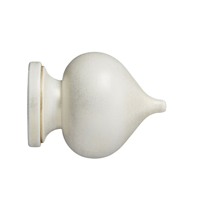 Hallis Museum Museum 45mm Cream & Gold Florence Finial