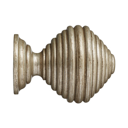 Hallis Museum Museum 55mm Antique Silver Dune Finial
