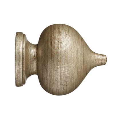Hallis Museum Museum 55mm Antique Silver Florence Finial