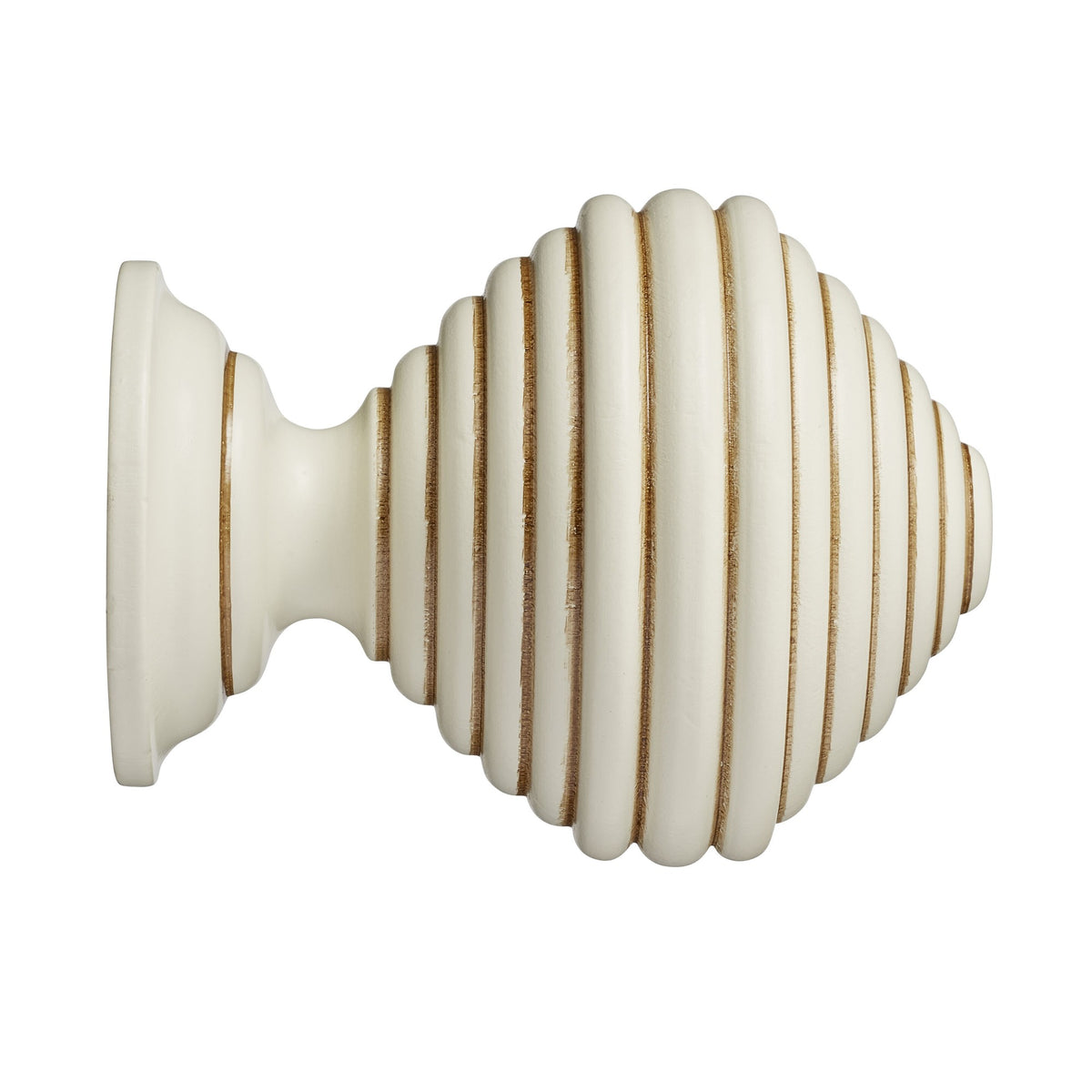 Hallis Museum Museum 55mm Antique White Dune Finial
