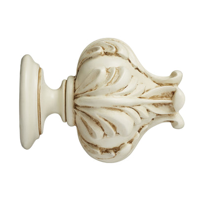 Hallis Museum Museum 55mm Antique White Vienna Finial