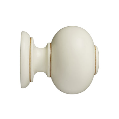 Hallis Museum Museum 55mm Antique White Parham Finial