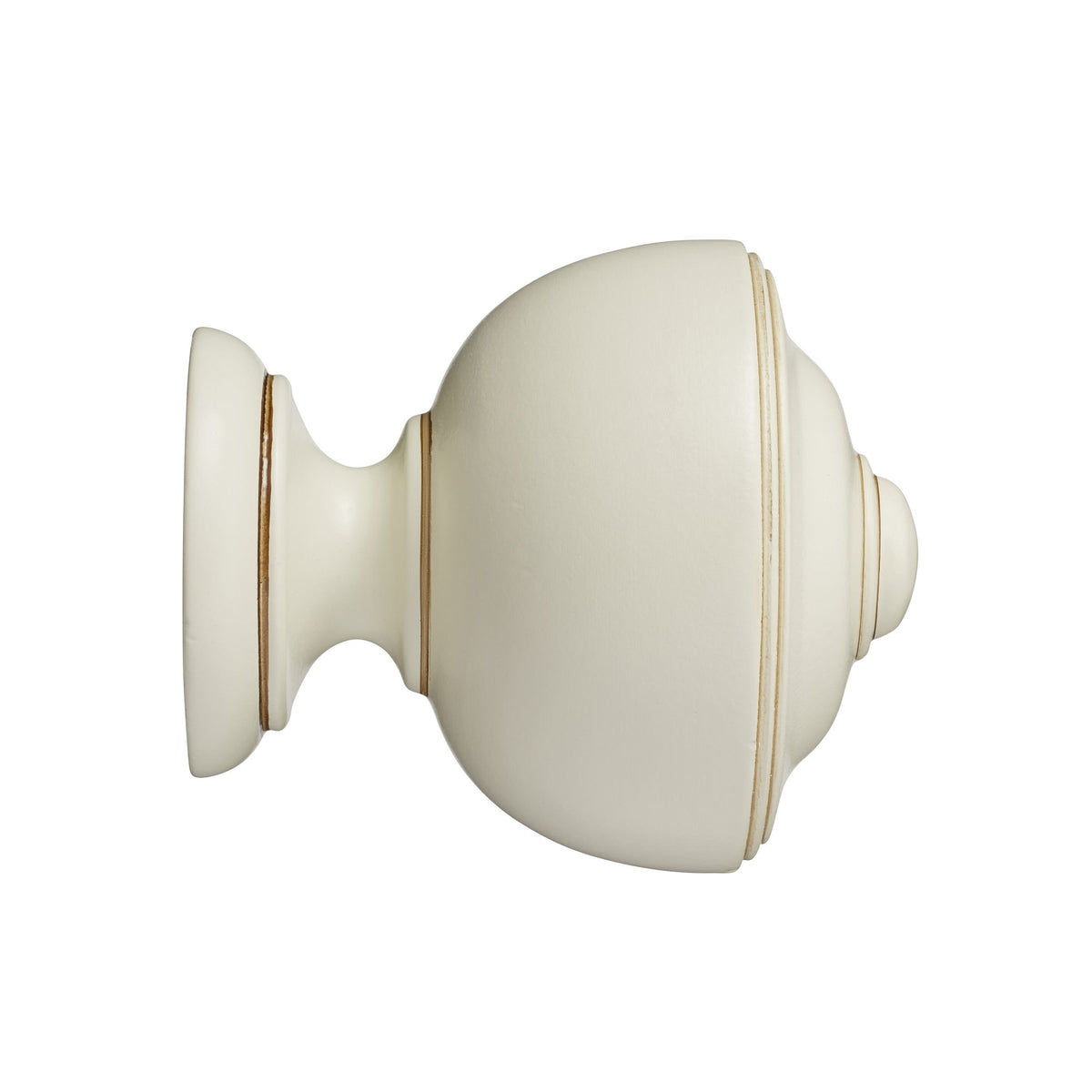 Hallis Museum Museum 55mm Antique White Asher Finial