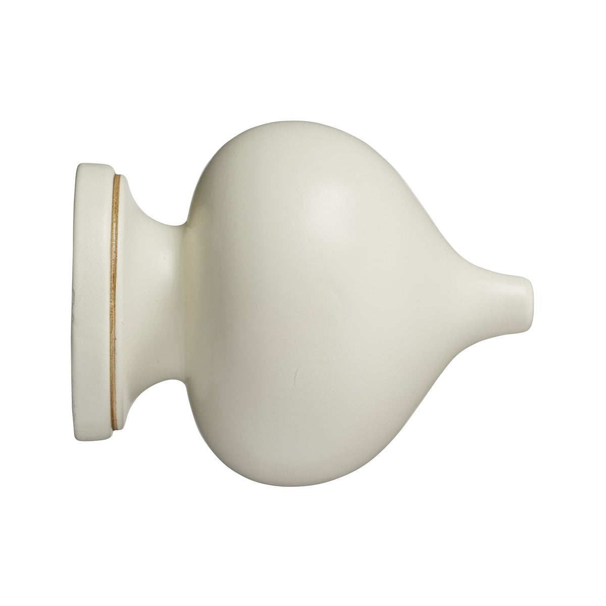 Hallis Museum Museum 55mm Antique White Florence Finial