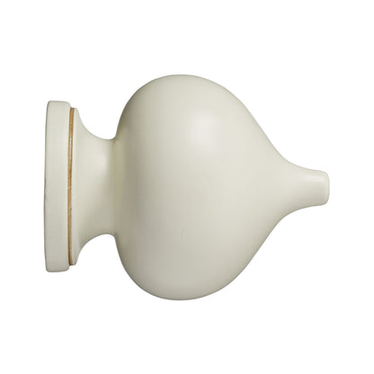 Hallis Museum Museum 55mm Antique White Florence Finial