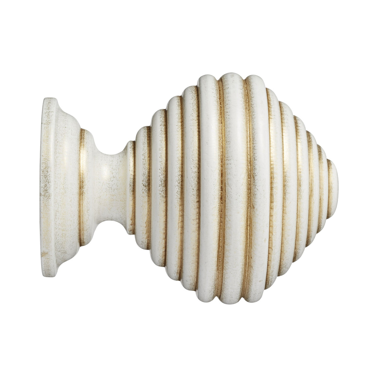 Hallis Museum Museum 55mm Cream & Gold Dune Finial