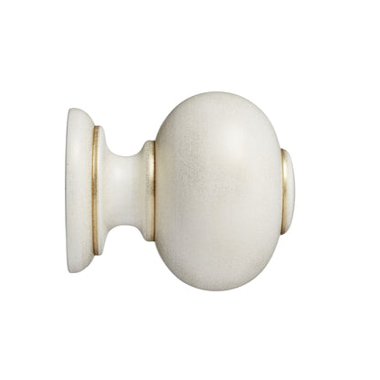 Hallis Museum Museum 55mm Cream & Gold Parham Finial