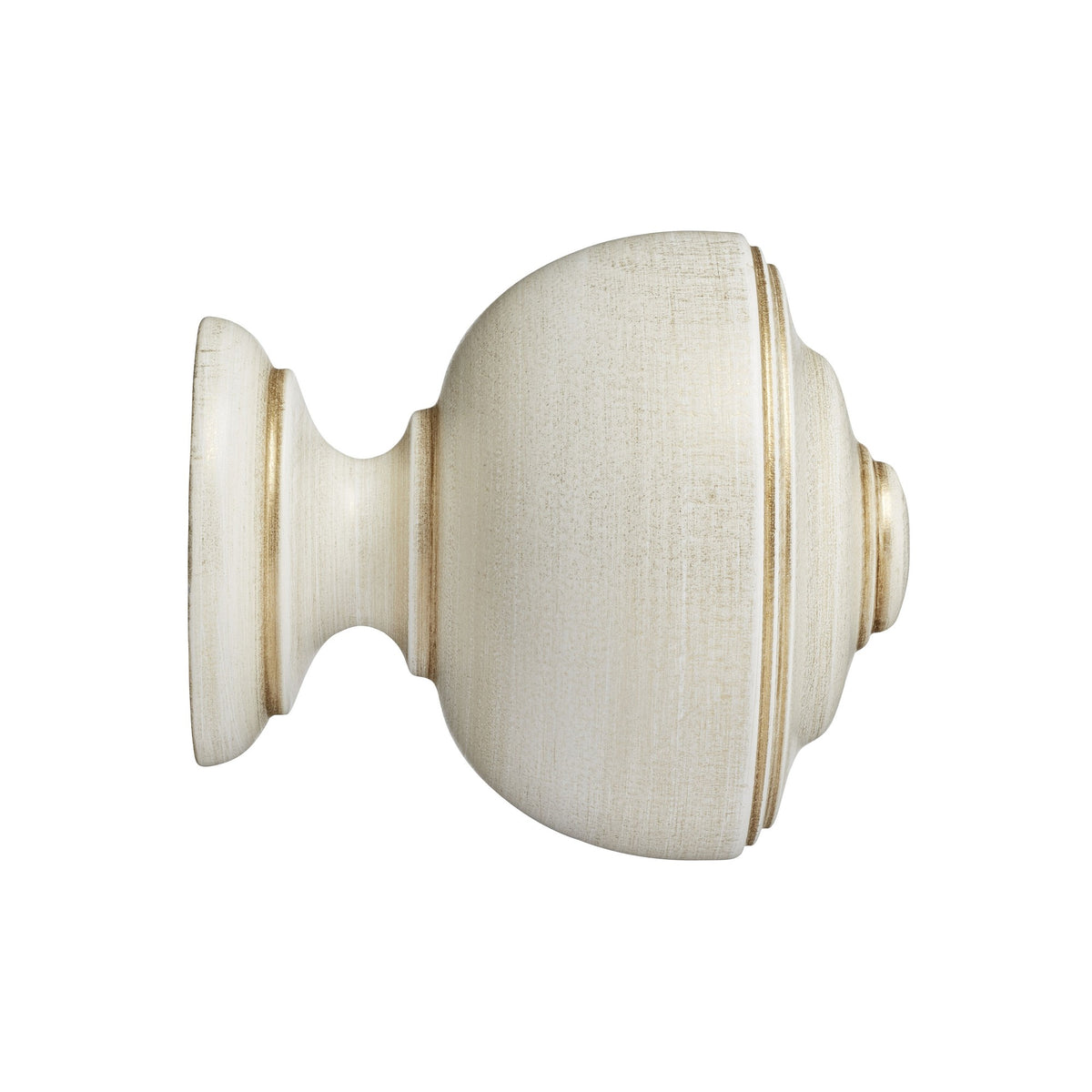 Hallis Museum Museum 55mm Cream & Gold Asher Finial