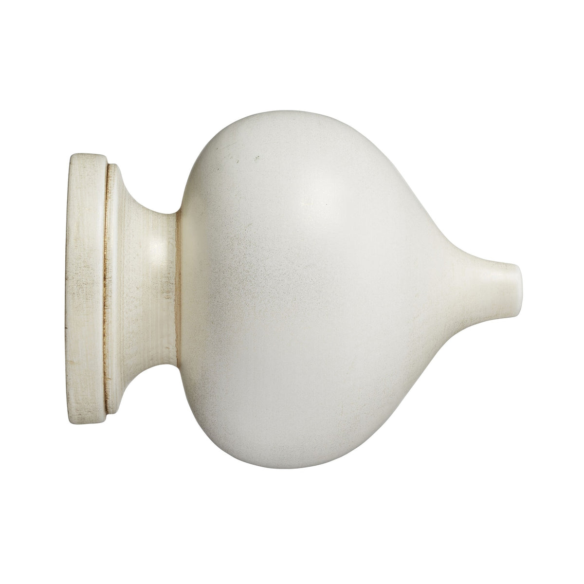 Hallis Museum Museum 55mm Cream & Gold Florence Finial