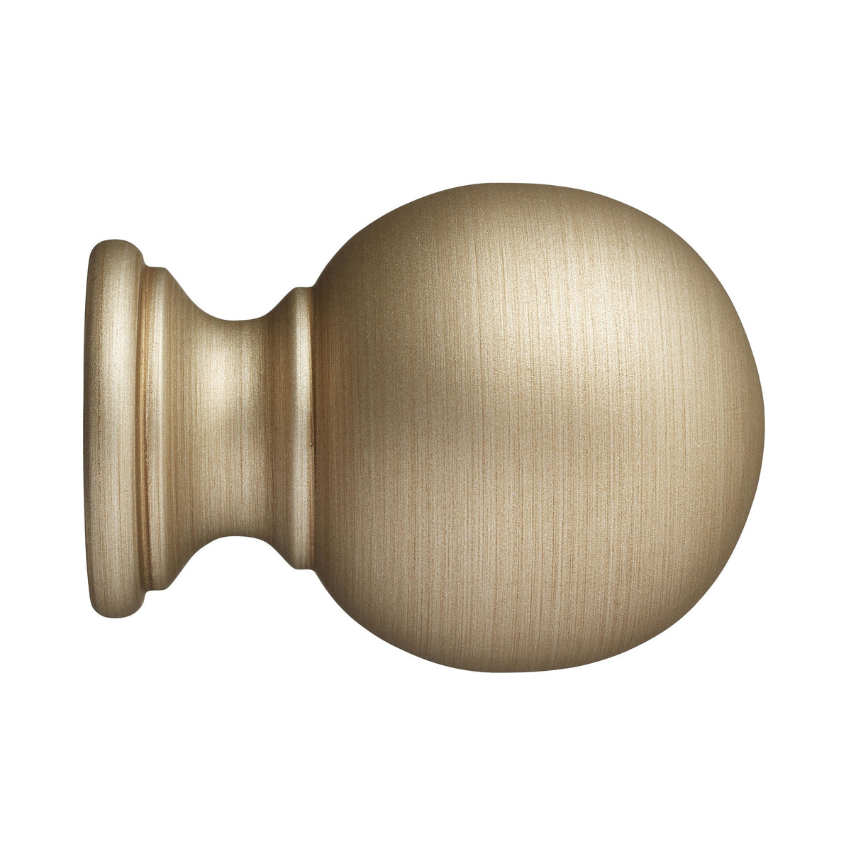 Hallis Museum Museum 55mm Satin Oyster Plain Ball Finial