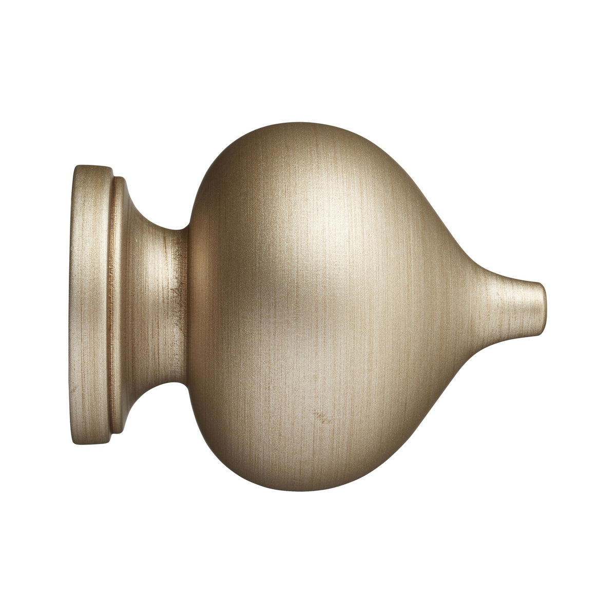 Hallis Museum Museum 55mm Satin Oyster Florence Finial