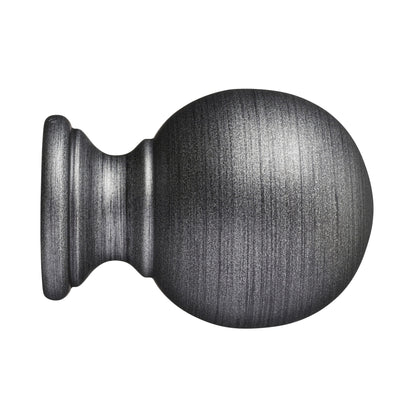 Hallis Museum Museum 55mm Satin Pewter Plain Ball Finial