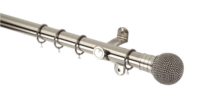 Raised Stud::Brushed Silver