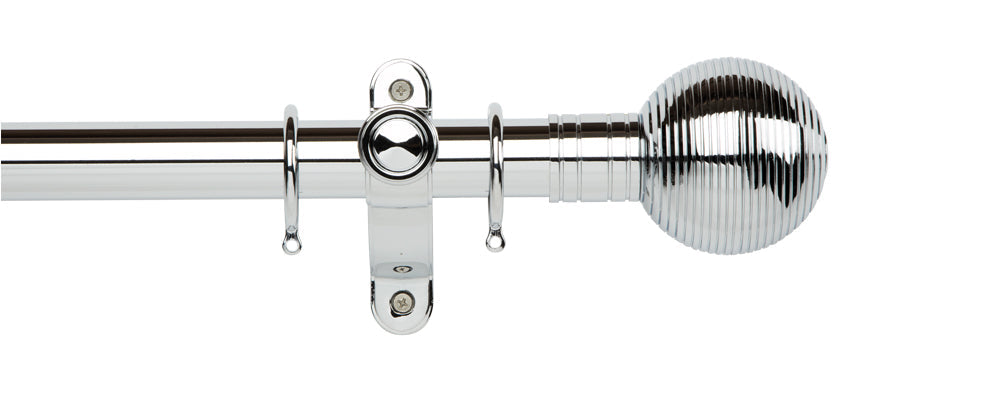 Ribbed Ball::Chrome