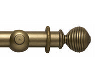 Ribbed Ball::Gold Black