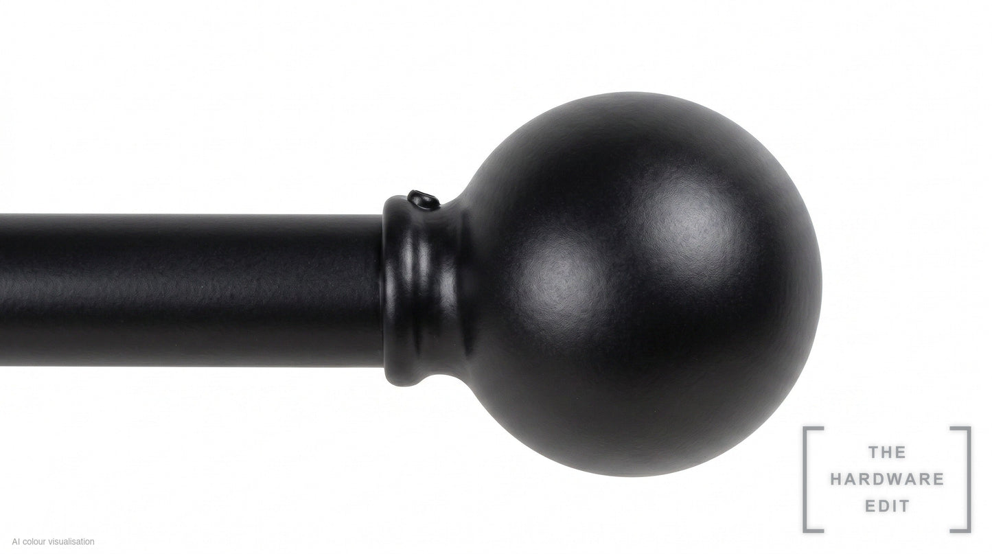 Ball finial – Black (AI colour visualisation)