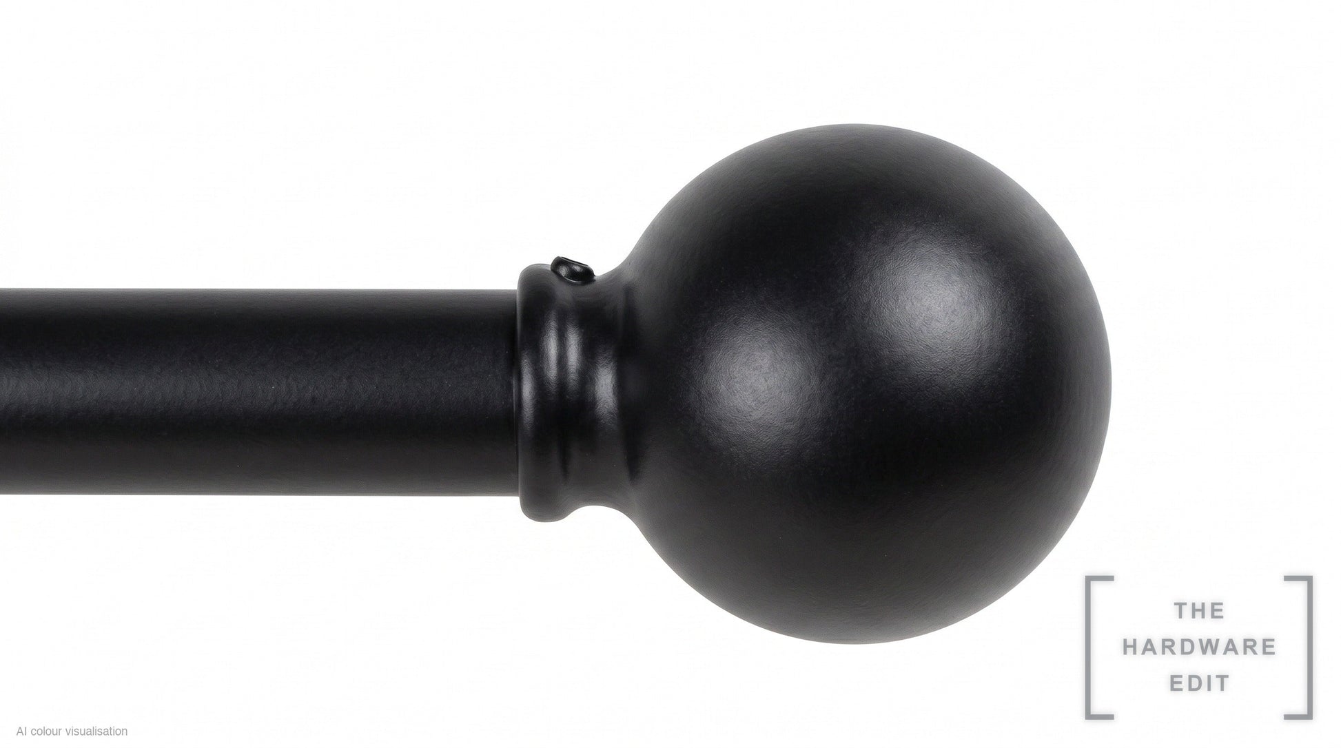 Ball finial – Black (AI colour visualisation)