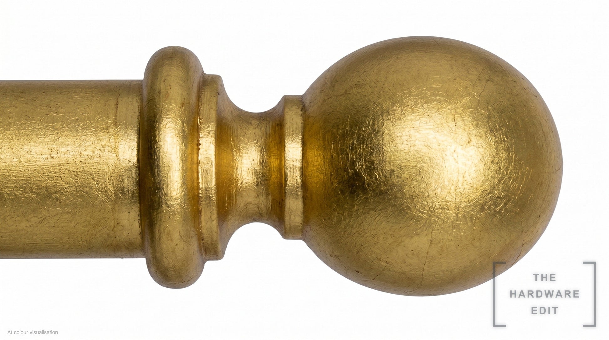 Ball finial – Gilded (AI colour visualisation)