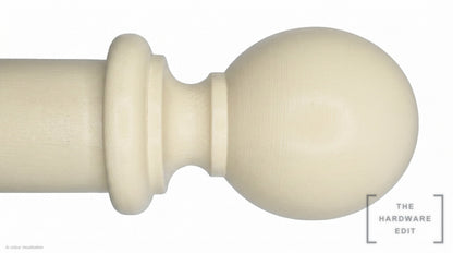 Ball finial – Ivory Woodwash (AI colour visualisation)