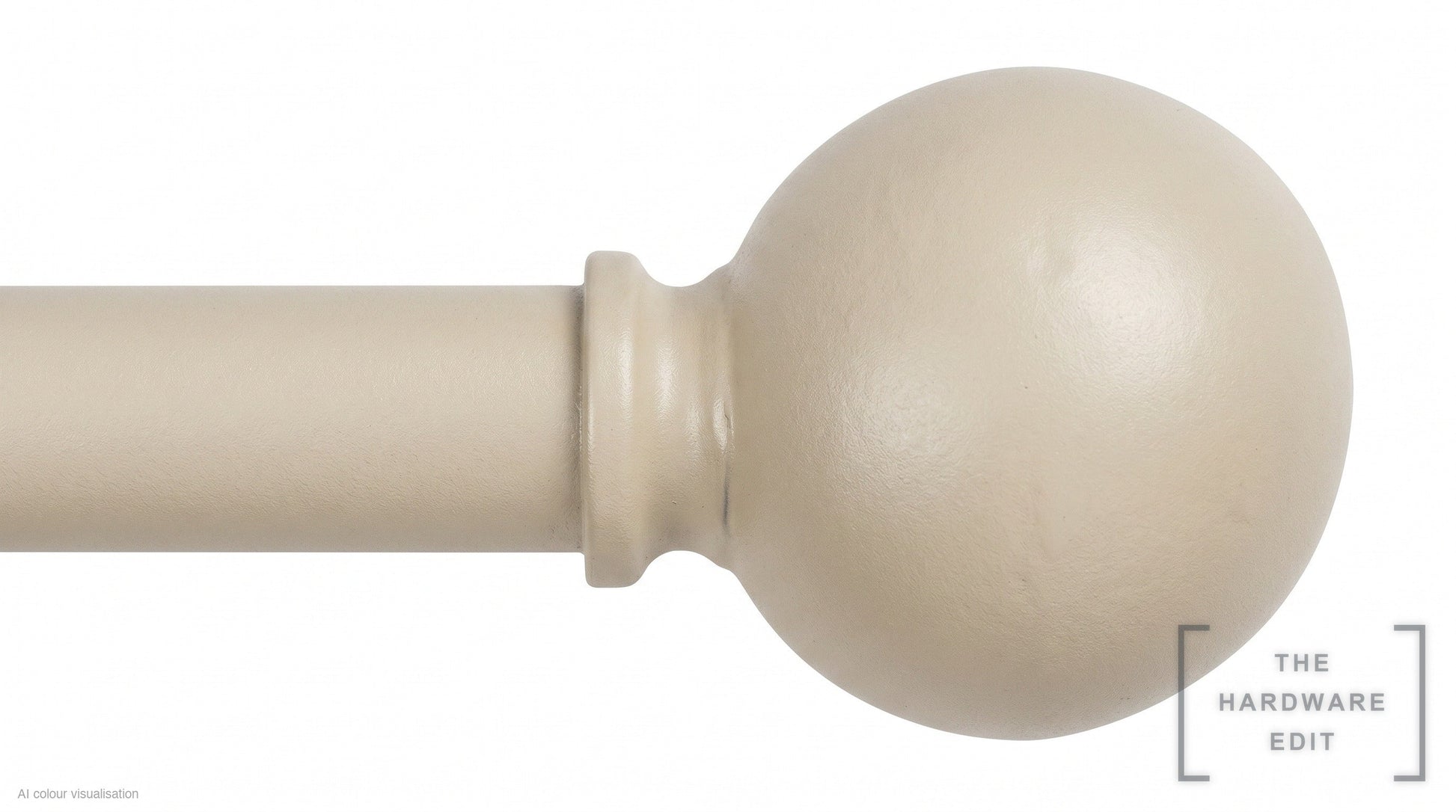 Ball finial – Oyster (AI colour visualisation)