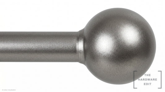 Ball finial – Pewter (AI colour visualisation)