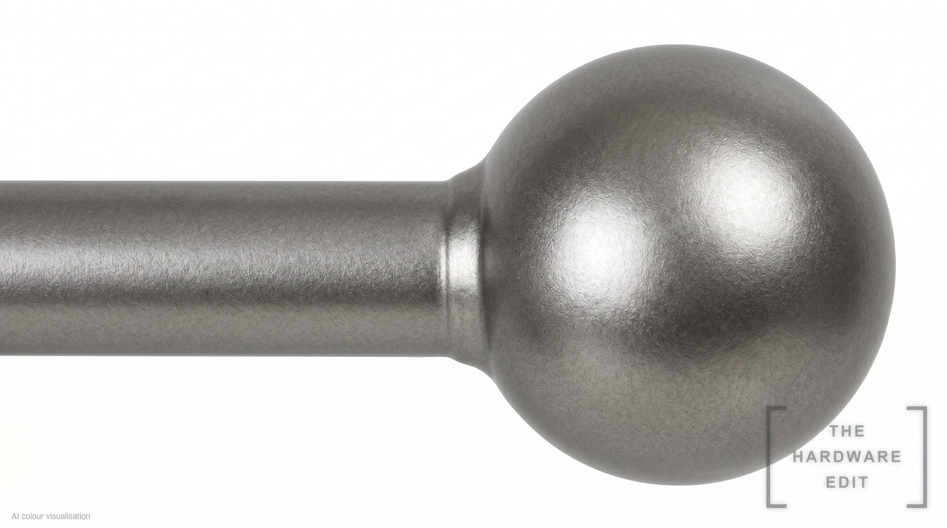Ball finial – Pewter (AI colour visualisation)