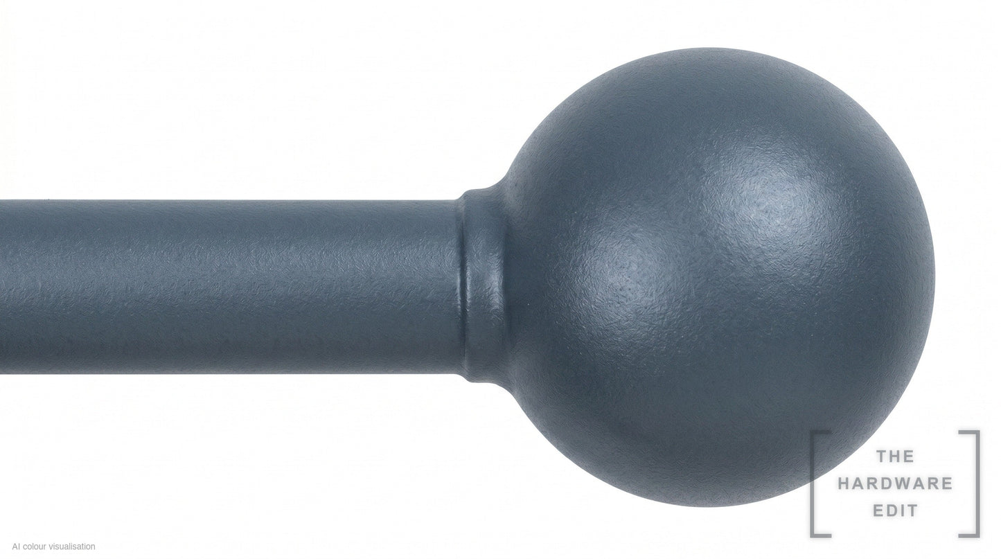 Ball finial – Slate (AI colour visualisation)