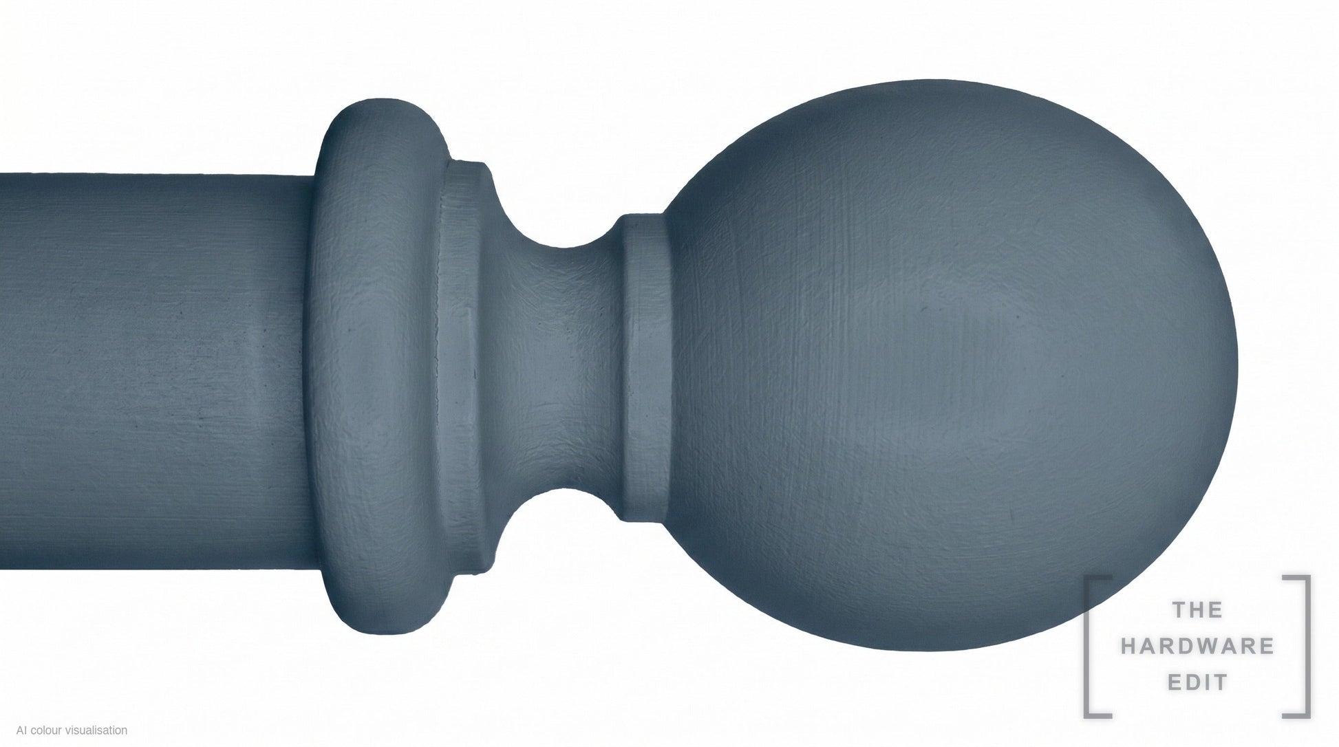 Ball finial – Slate (AI colour visualisation)