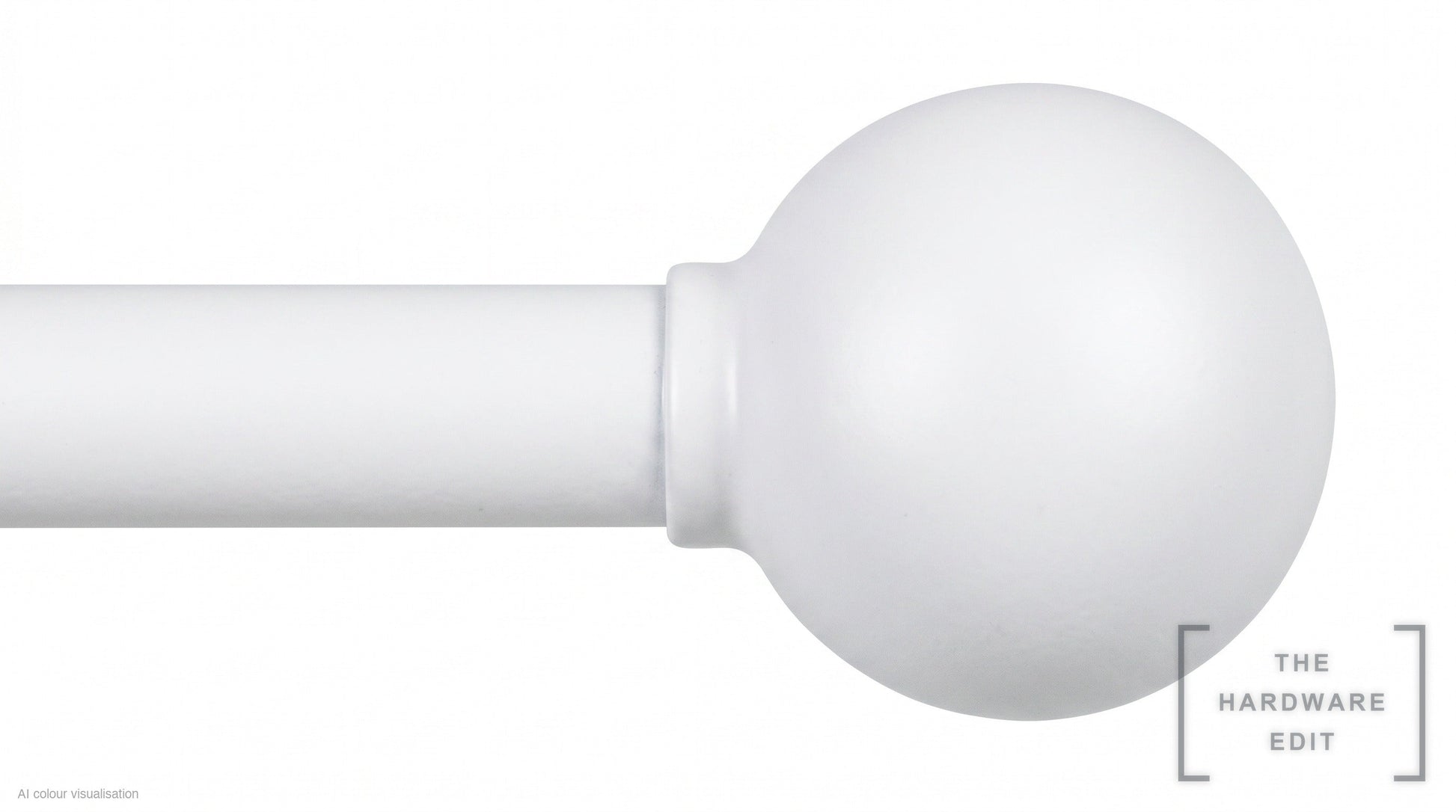 Ball finial – White (AI colour visualisation)
