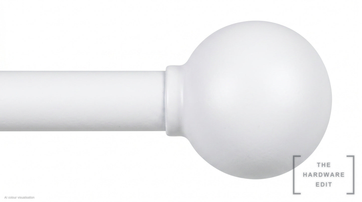 Ball finial – White (AI colour visualisation)