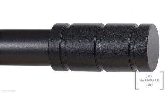 Barrel finial – Black (AI colour visualisation)