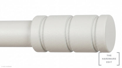 Barrel finial – Chalk (AI colour visualisation)
