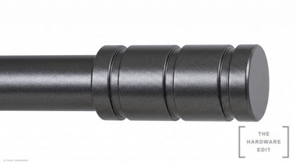 Barrel finial – Graphite (AI colour visualisation)