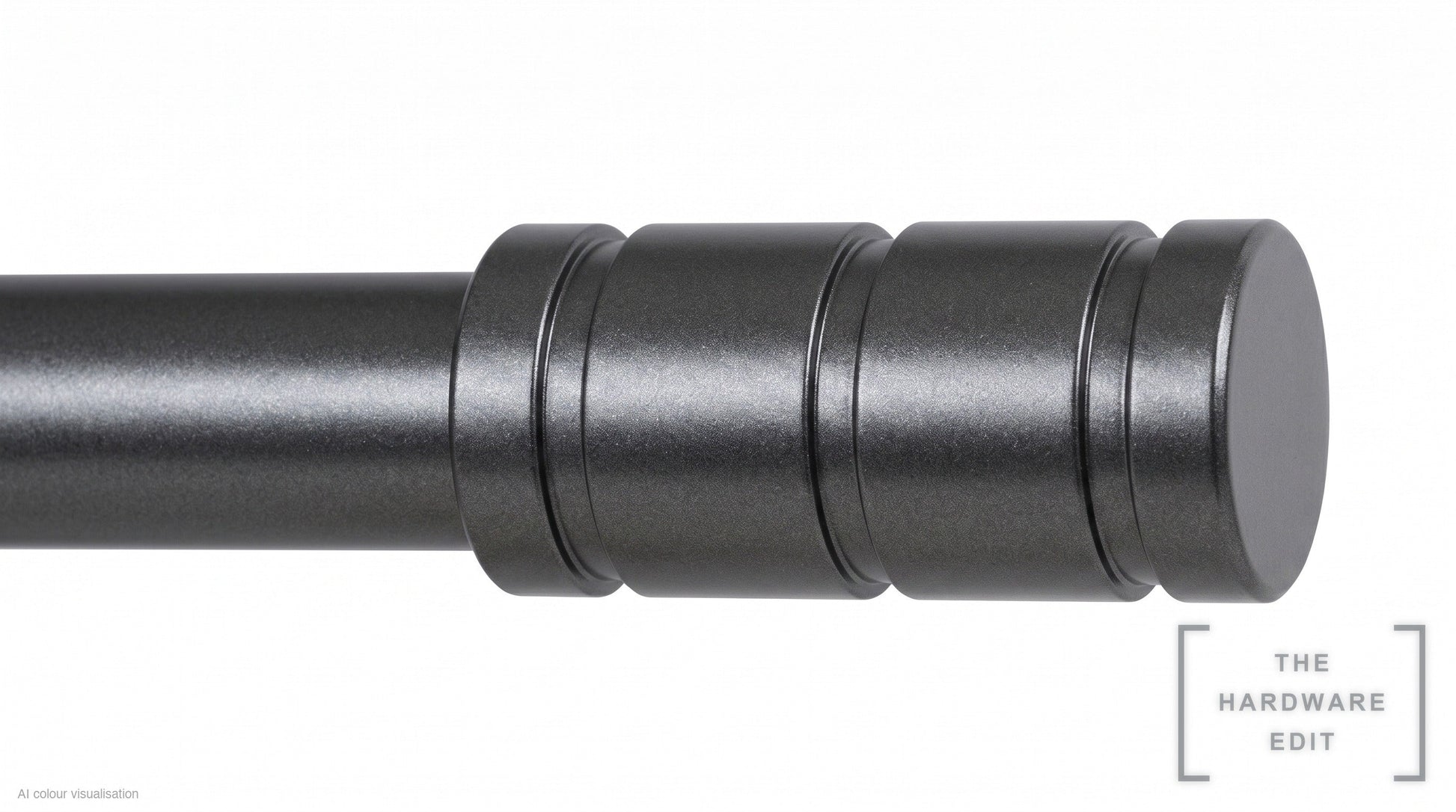 Barrel finial – Graphite (AI colour visualisation)