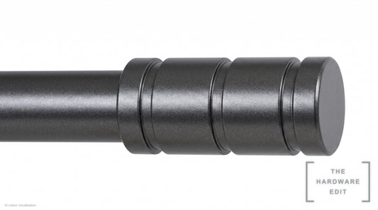 Barrel finial – Graphite (AI colour visualisation)