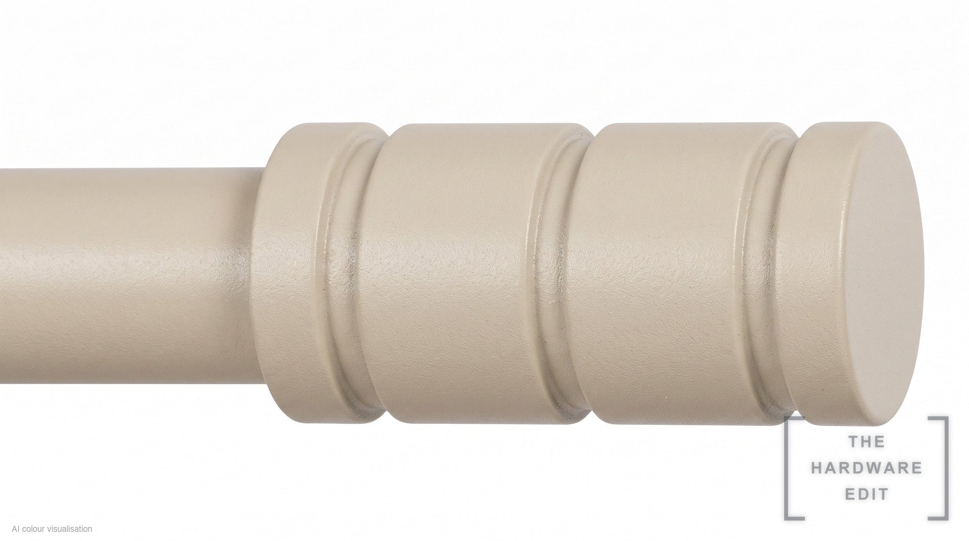 Barrel finial – Oyster (AI colour visualisation)