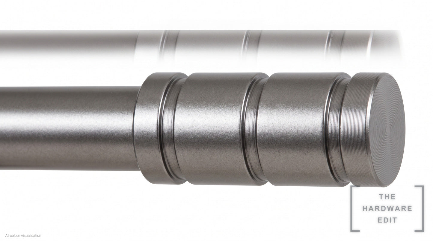 Barrel finial – Pewter (AI colour visualisation)