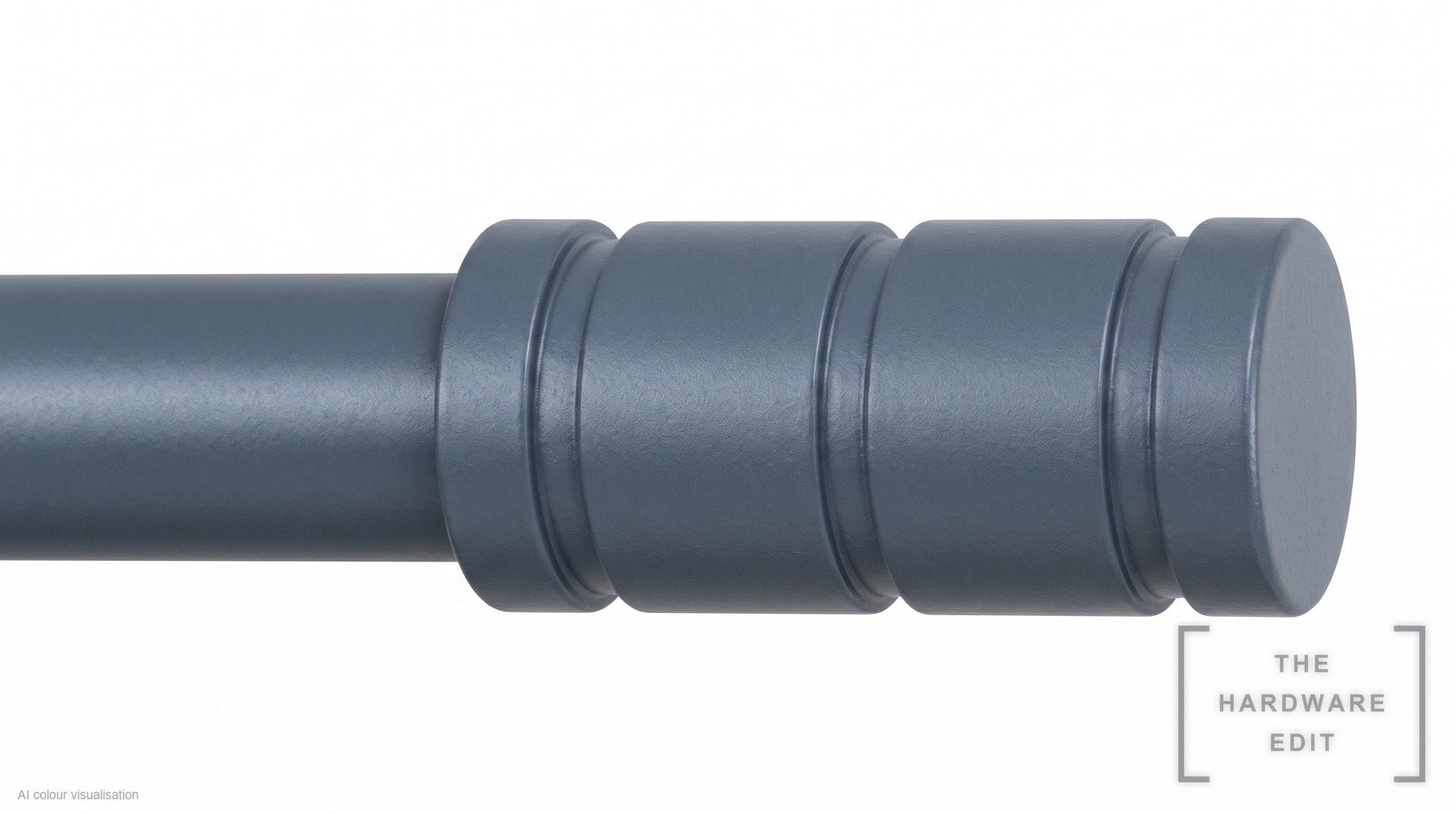 Barrel finial – Slate (AI colour visualisation)