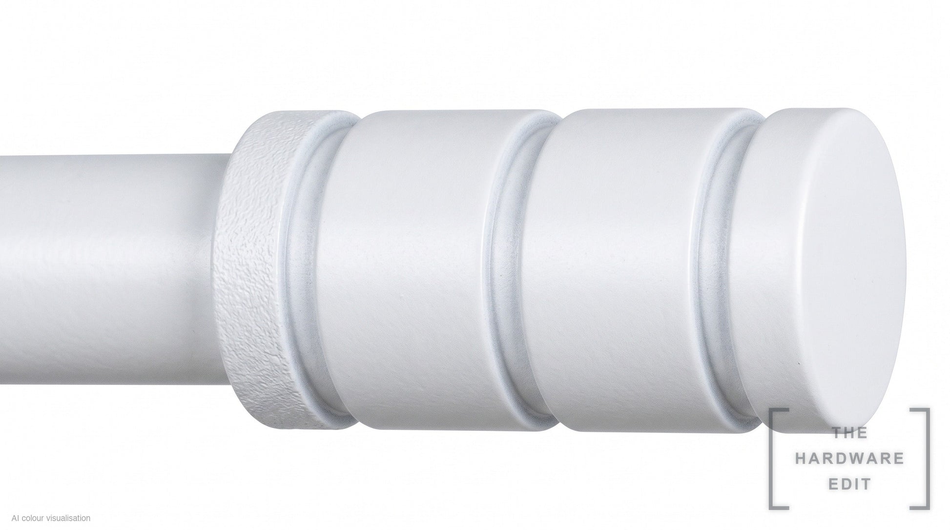 Barrel finial – White (AI colour visualisation)